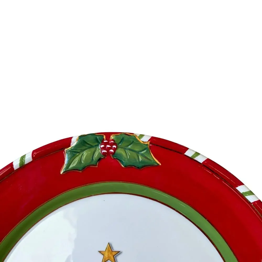 Christopher Radko Letters To Santa Home For The Holidays Dinner Plate 11in